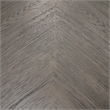 Gemi Dining Table- Chevron Top- Pedestal Base- Oak Brown 54 Inch Round