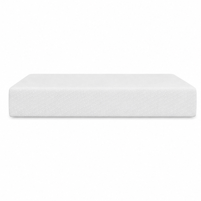 Aysa Full Size Mattress- Memory Foam- White Polyester Cover- 12 Inch
