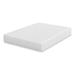 Aysa Queen Size Mattress- Memory Foam- White Polyester Cover- 12 Inch