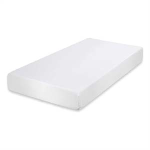 Aysa Twin Size Mattress- Memory Foam- White Polyester Cover- 12 Inch