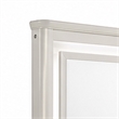 Veda Dresser Mirror w LED- Rectangular Landscape Frame Pearl White 36x45