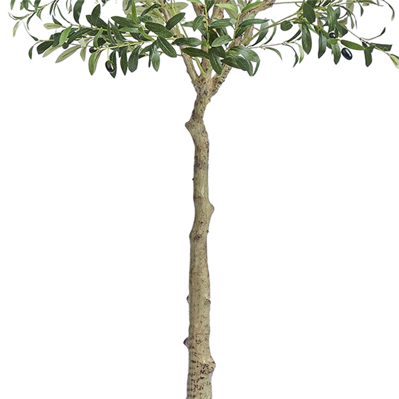 Lucas Olive Tree- Stainless Steel Branches- Lifelike Poly Silk 70 Inch