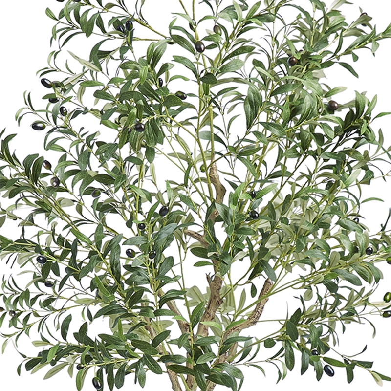 Lucas Olive Tree- Stainless Steel Branches- Lifelike Poly Silk 70 Inch