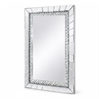 Pali Dresser Mirror- Faux Crystal and Acrylic Diamond Border- 32x47