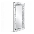 Pali Dresser Mirror- Faux Crystal and Acrylic Diamond Border- 32x47