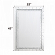 Pali Dresser Mirror- Faux Crystal and Acrylic Diamond Border- 32x47