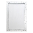 Pali Dresser Mirror- Faux Crystal and Acrylic Diamond Border- 32x47
