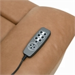 Kima Power Motion Recliner Sofa with USB- Brown Leather Aire- 85 Inch