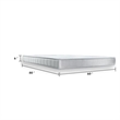 Lape Queen Mattress- 3 Layer Gel Memory Foam- Motion Isolation- Gray 6 Inch