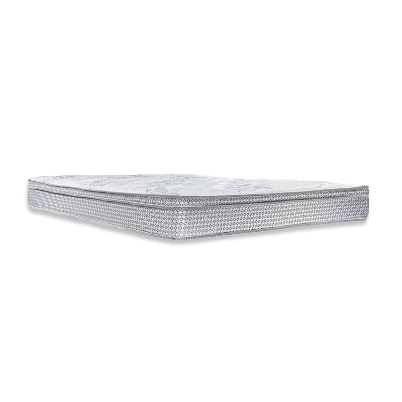 Dolly Euro Top Full Mattress- Smartfoam Fill- Bonnel Springs- White 9 Inch