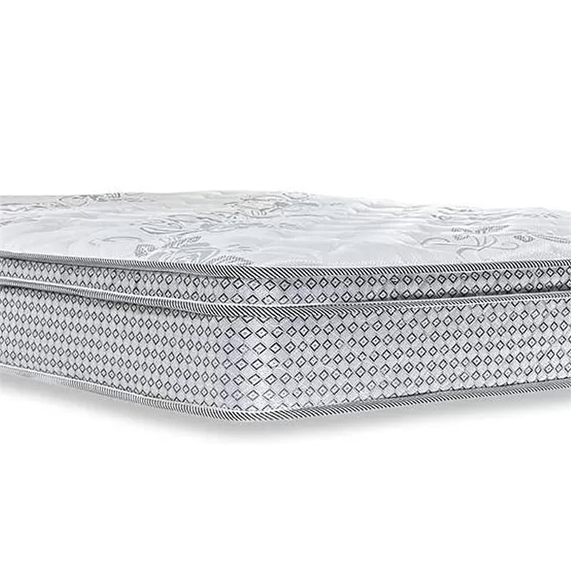 Dolly Euro Top Full Mattress- Smartfoam Fill- Bonnel Springs- White 9 Inch