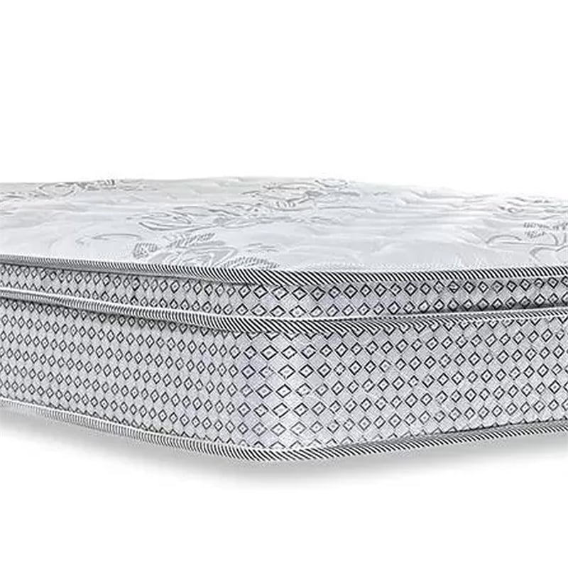Dolly Euro Top Full Mattress- Smartfoam Fill- Bonnel Springs- White 9 Inch