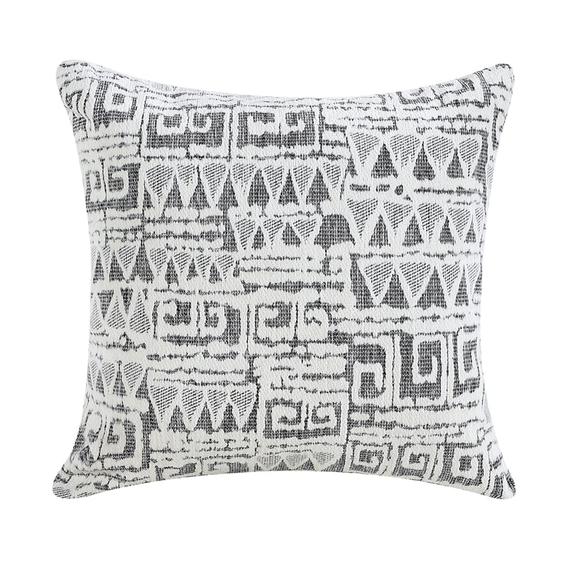 Pinto Sofa with Nailhead Trim and 2 Accent Pillows- Gray Microfiber