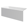 Valley Acrylic In pSPACE 54X32 Left Drain Above Floor Rough Bathtub in White