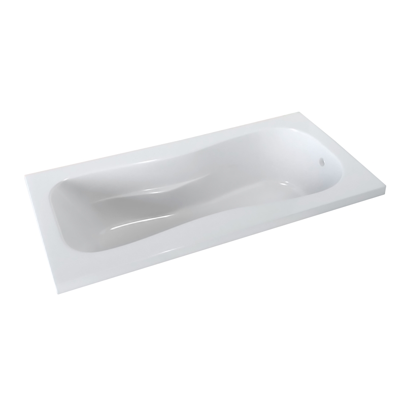 72X36 PRO Acrylic Drop-In Bathtub Interior and Armrests in White