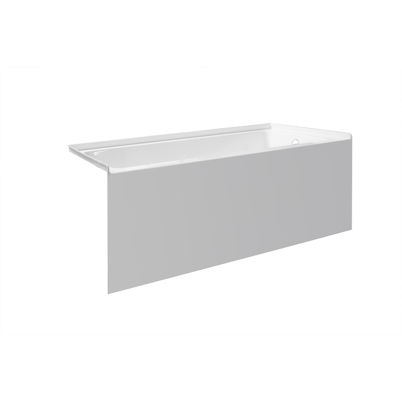 Valley Acrylic In pSPACE 54X30 Right Drain Above Floor Rough Bathtub in White