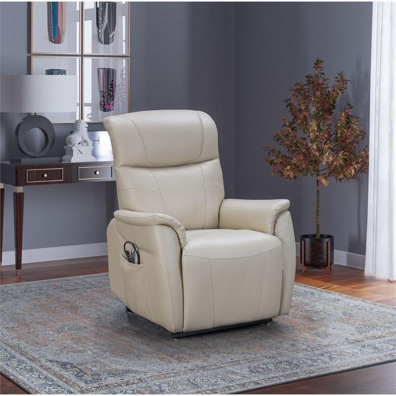 Barcalounger Leighton Power Lift Recliner in Laurel Cream