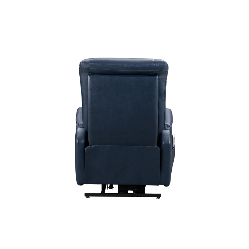 Barcalounger Leighton Power Lift Recliner in Marco Navy Blue