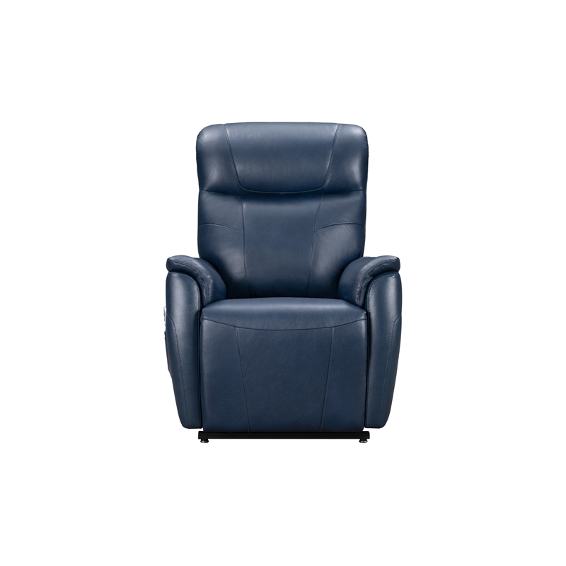 Barcalounger Leighton Power Lift Recliner in Marco Navy Blue