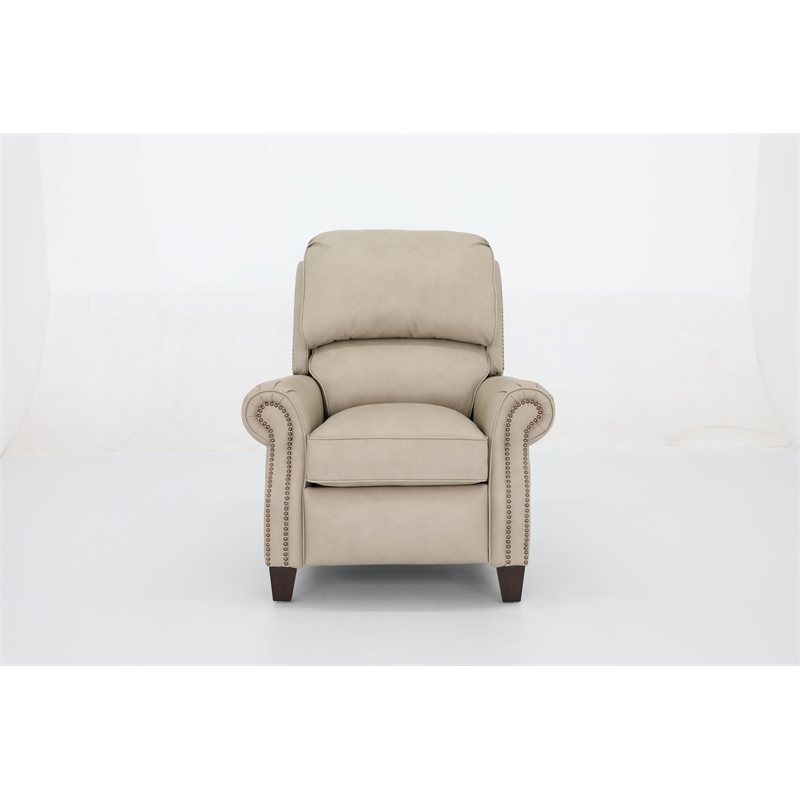 Barcalounger Churchill Push Thru The Arms Recliner in Cashmere Stone