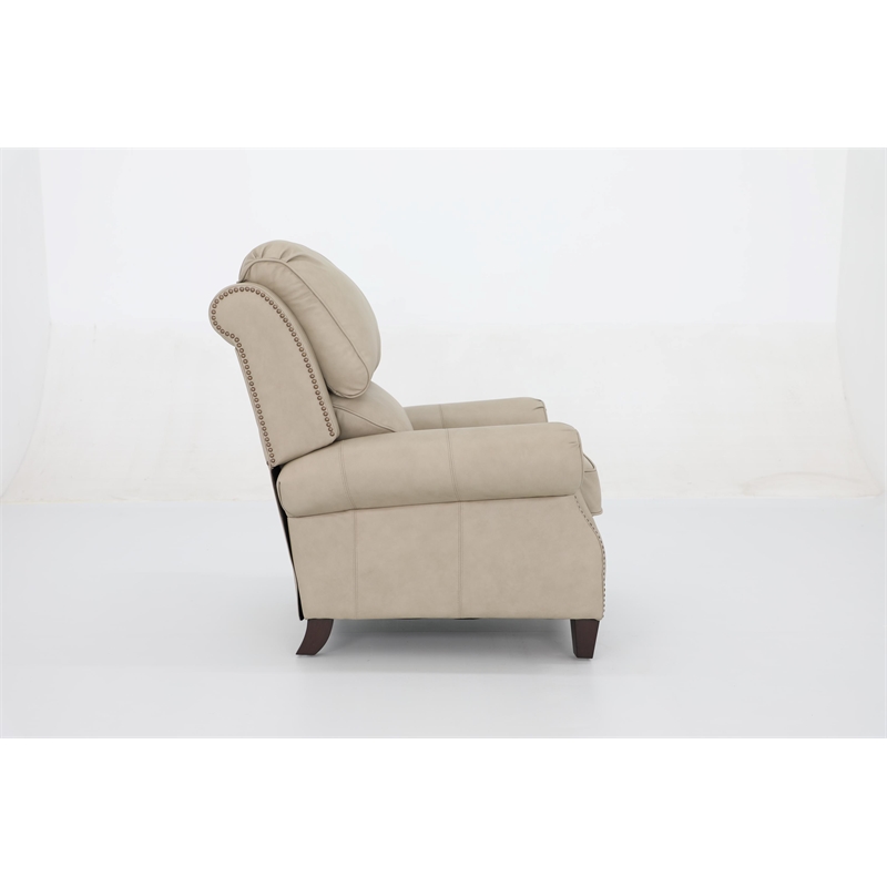 Barcalounger Churchill Push Thru The Arms Recliner in Cashmere Stone