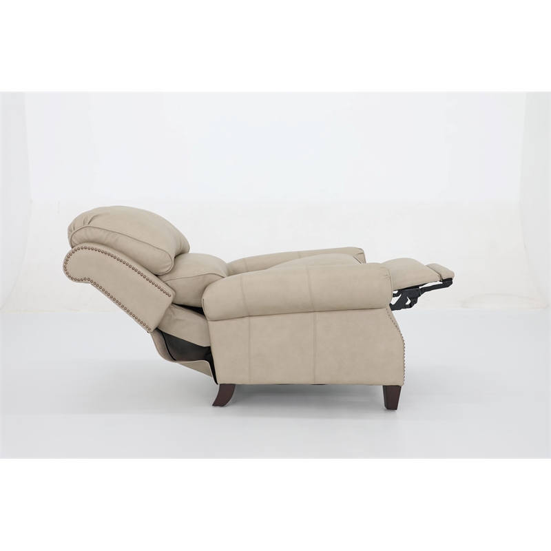 Barcalounger Churchill Push Thru The Arms Recliner in Cashmere Stone