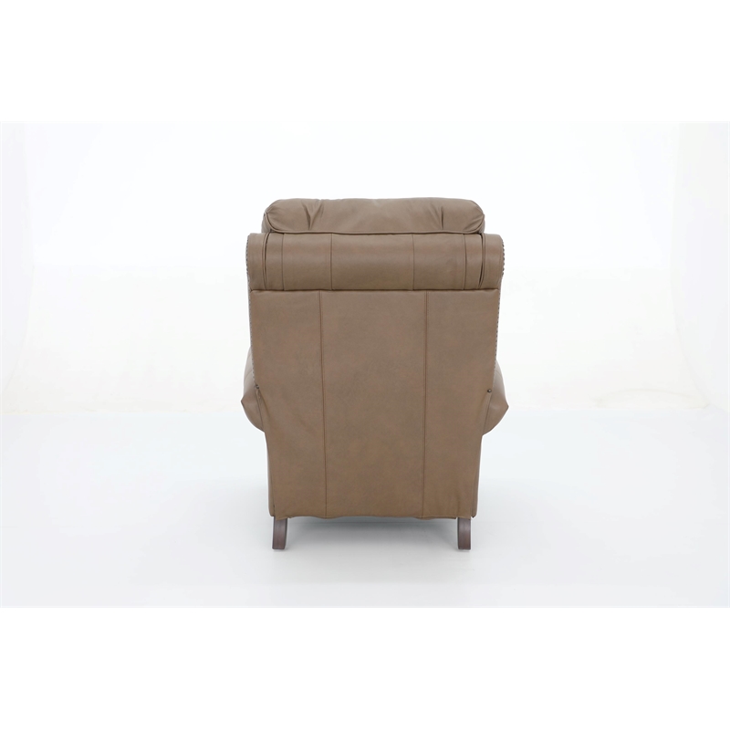 Barcalounger Churchill Push Thru The Arms Recliner in Cashmere Taupe