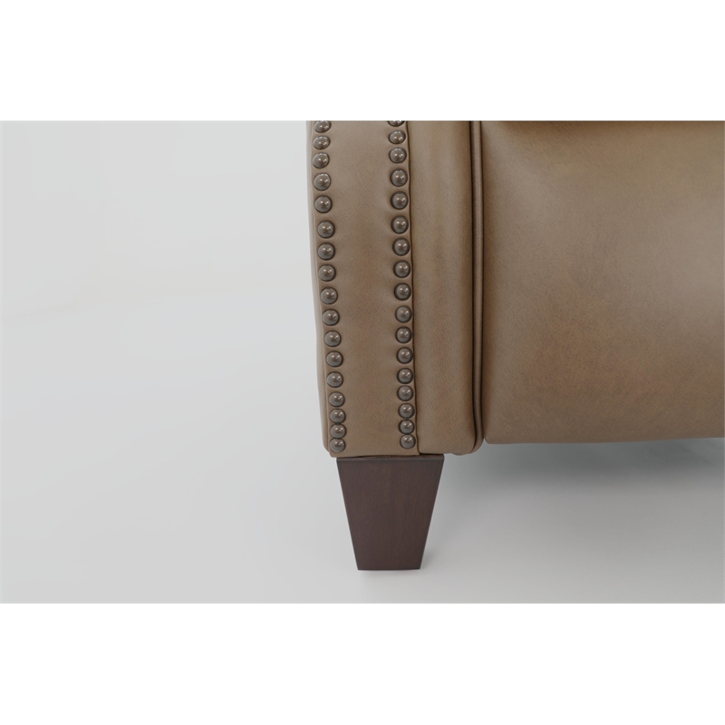 Barcalounger Churchill Push Thru The Arms Recliner in Cashmere Taupe