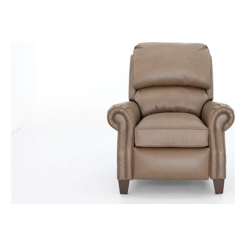Barcalounger Churchill Push Thru The Arms Recliner in Cashmere Taupe