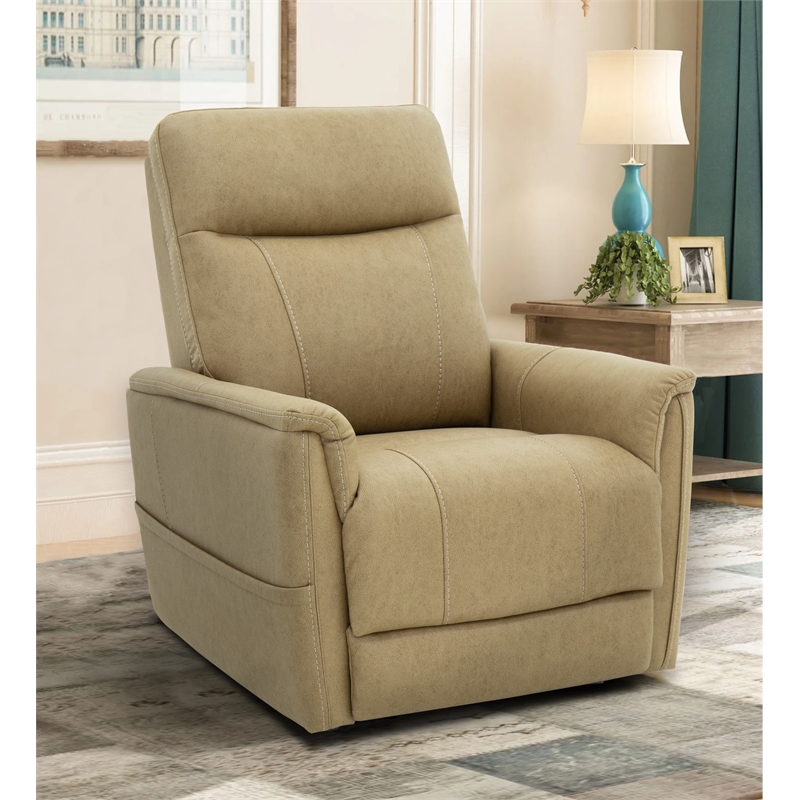 Barcalounger Montclair Power Lift Recliner w/ 3 Zone Heat in Jumbo Sand