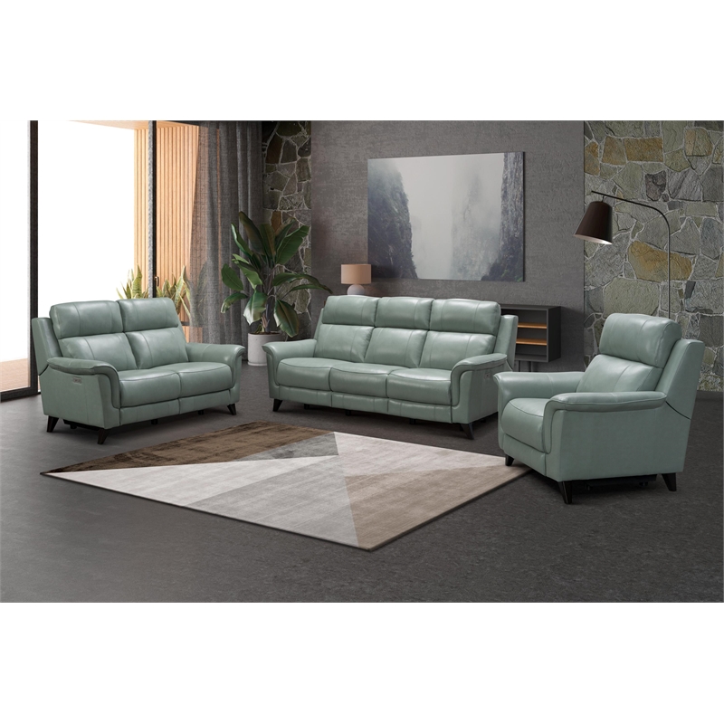 Barcalounger Kester Power Reclining Loveseat w/Power Head Rests in Lorenzo Mint