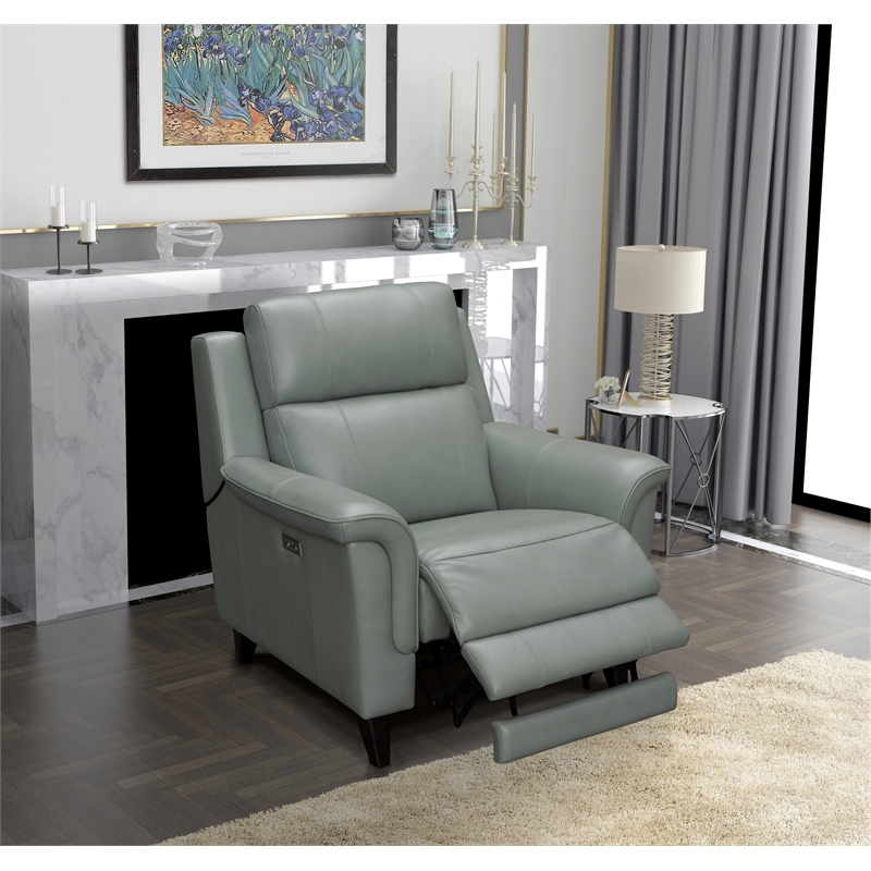 Barcalounger Kester Power Recliner w/Power Head Rest in Lorenzo Mint