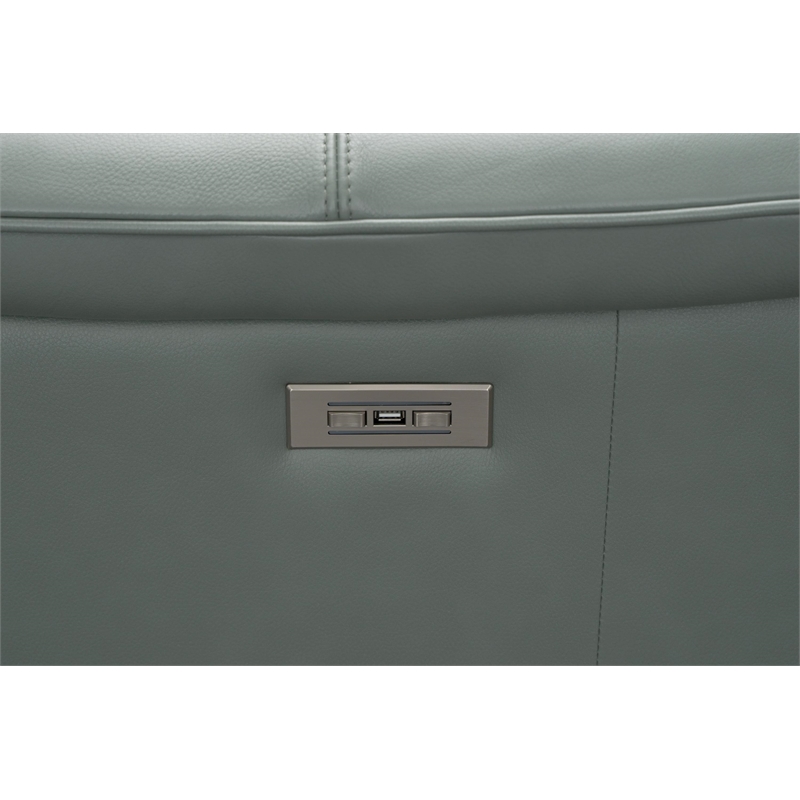Barcalounger Kester Power Recliner w/Power Head Rest in Lorenzo Mint
