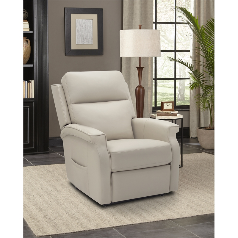 Barcalounger Lena Power Lift Recliner w/2 Zone Heat in Rainer Dove
