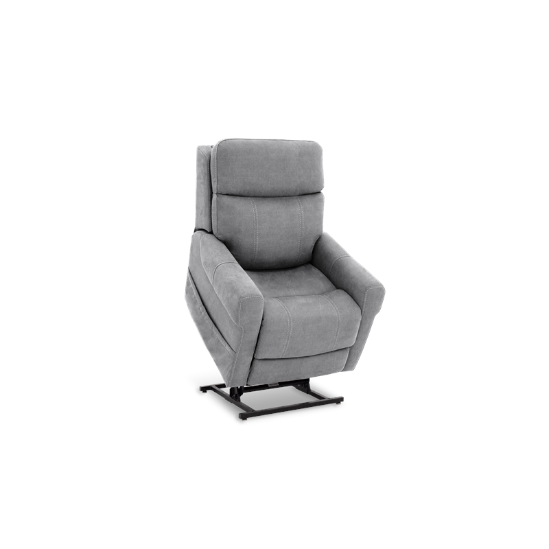 Barcalounger Lloyd Power Lift Recliner w/3 Zone Heat in Stonewash Dove