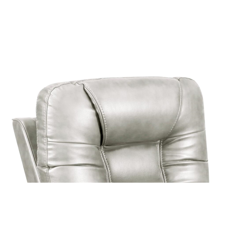 Barcalounger Sanibel Console Loveseat w/Power Recliner in Rainer Dove