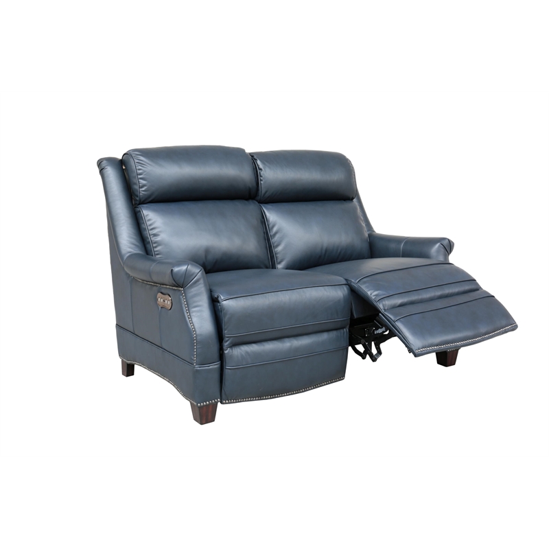 Barcalounger Warrendale Power Reclining Loveseat w/ Head Rests in Shoreham Blue