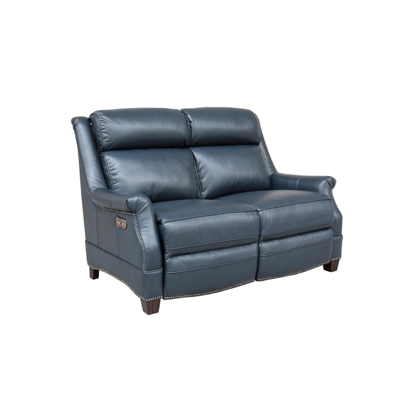 Barcalounger Warrendale Power Reclining Loveseat w/ Head Rests in Shoreham Blue