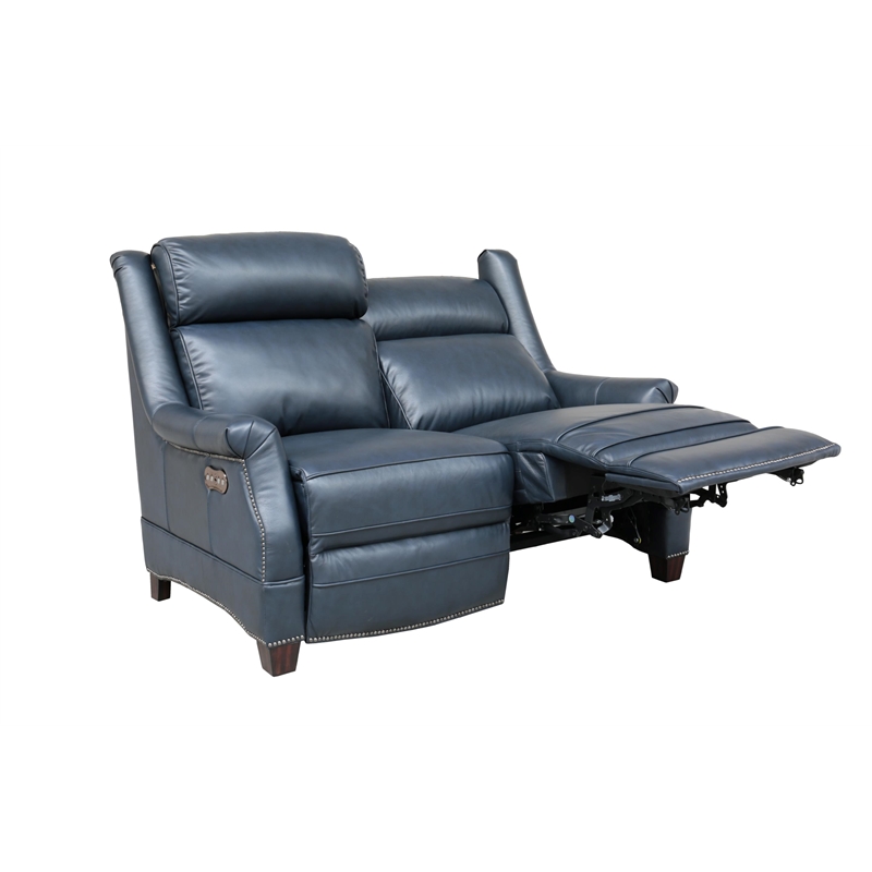 Barcalounger Warrendale Power Reclining Loveseat w/ Head Rests in Shoreham Blue