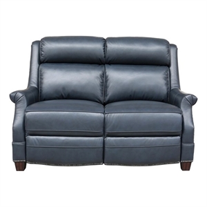 Barcalounger Warrendale Power Reclining Loveseat w/ Head Rests in Shoreham Blue
