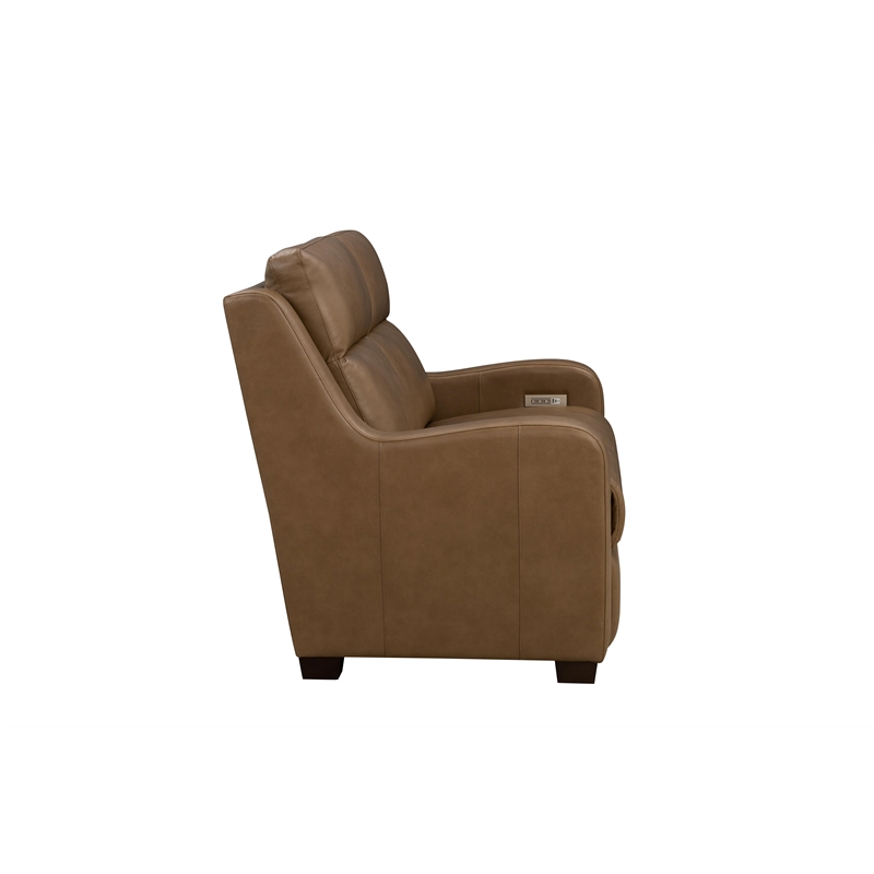 Barcalounger Ayden Power Reclining Loveseat in Hillwood Toffee