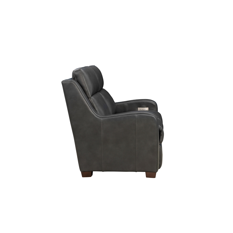 Barcalounger Ayden Power Reclining Loveseat in Elway Dark Gray
