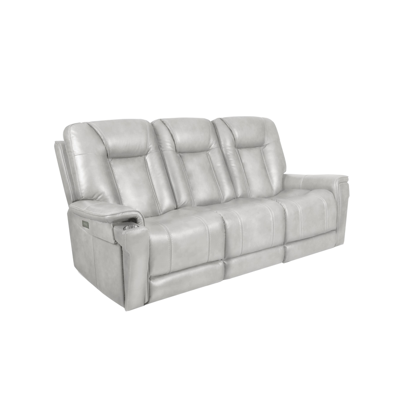 Barcalounger Sanibel Sofa w/Power Recliner in Rainer Dove