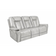 Barcalounger Sanibel Sofa w/Power Recliner in Rainer Dove