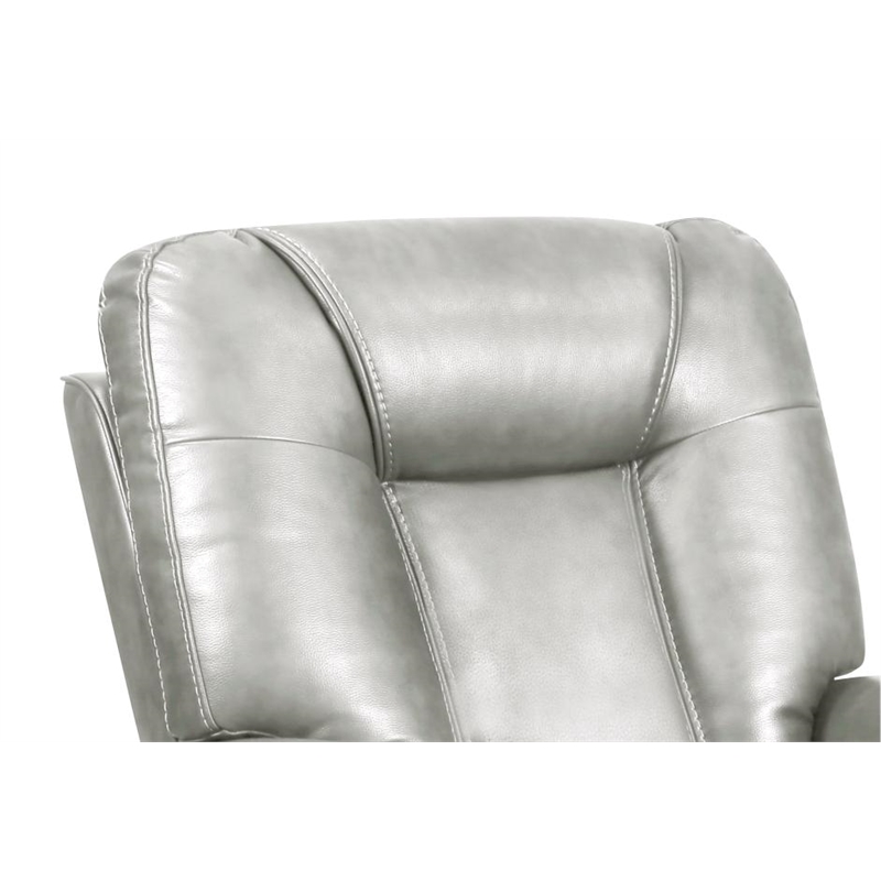 Barcalounger Sanibel Sofa w/Power Recliner in Rainer Dove