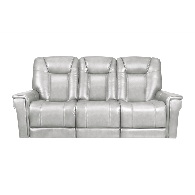 Barcalounger Sanibel Sofa w/Power Recliner in Rainer Dove