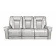 Barcalounger Sanibel Sofa w/Power Recliner in Rainer Dove
