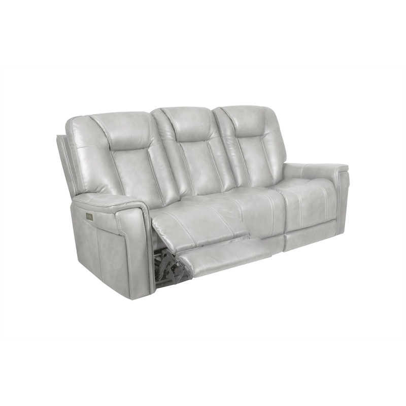 Barcalounger Sanibel Sofa w/Power Recliner in Rainer Dove