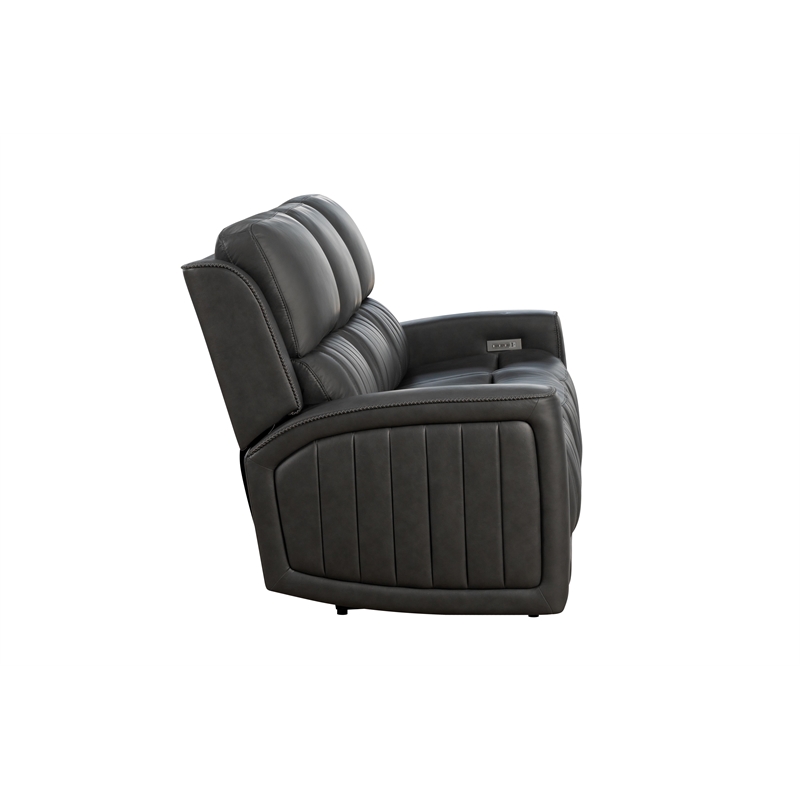 Barcalounger Holders Pierce Zero Gravity Power Reclining Sofa in Dark Gray