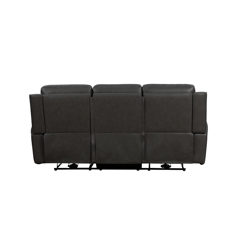 Barcalounger Holders Pierce Zero Gravity Power Reclining Sofa in Dark Gray